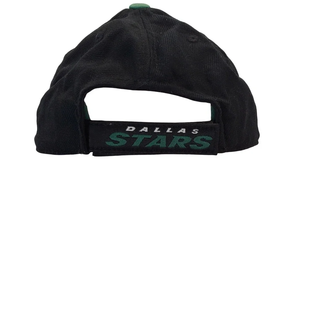 Reebok Dallas Stars NHL Youth Hat Black Green Adjustable Face Off Headwear Cap